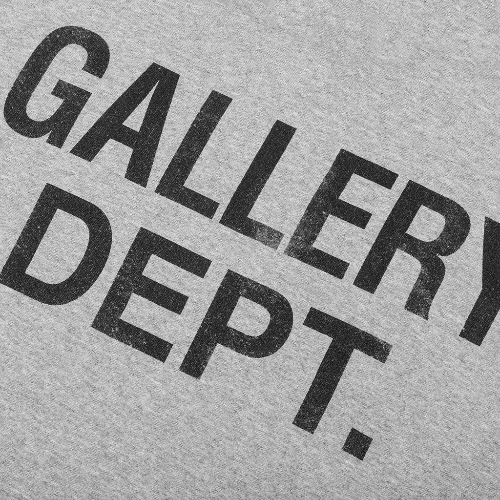 Center Logo Hoodie Heather Grey