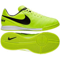 Nike JR Tiempo Legend IV IC Indoor Soccer Shoes Volt Black