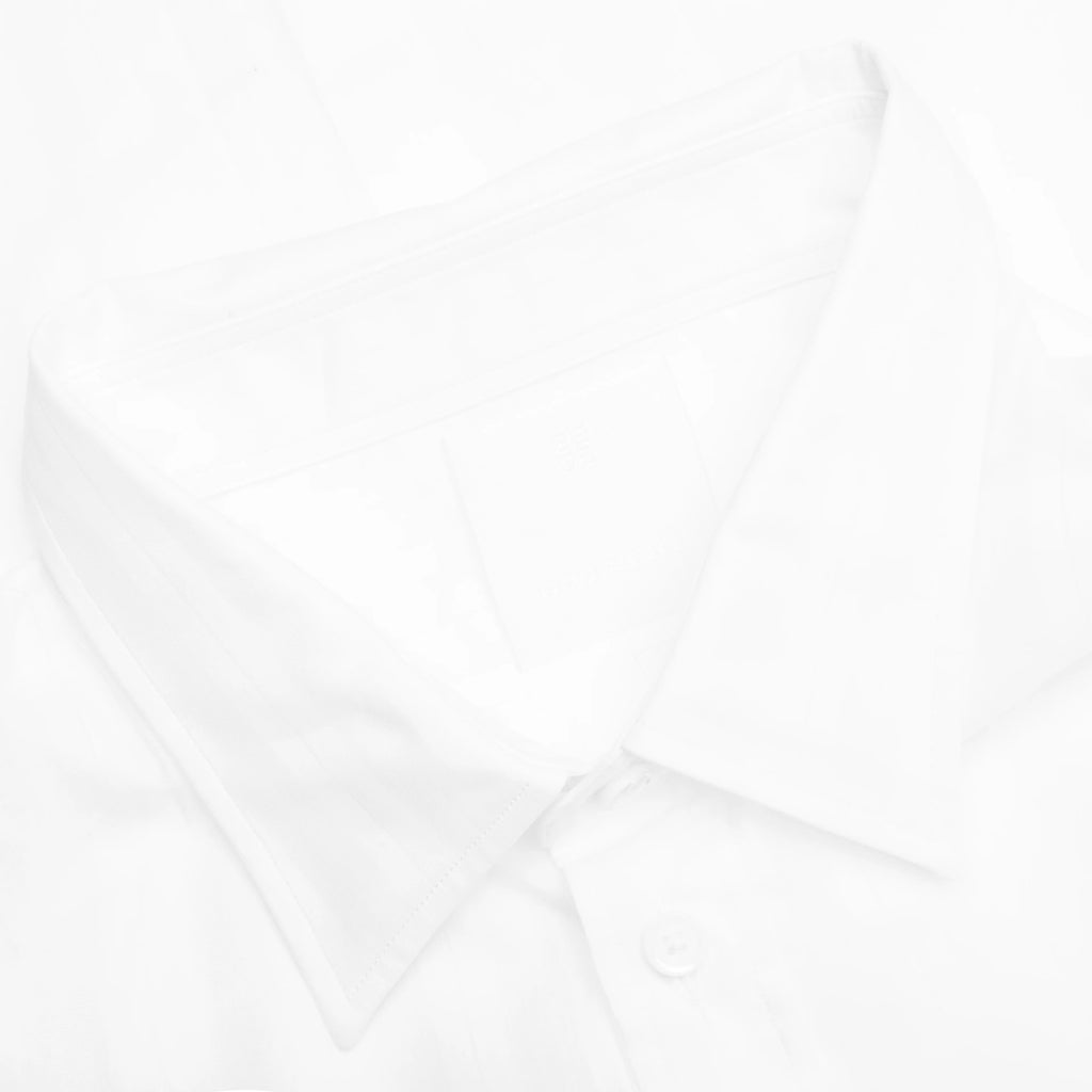 Cotton Voile Shirt With Stripes White