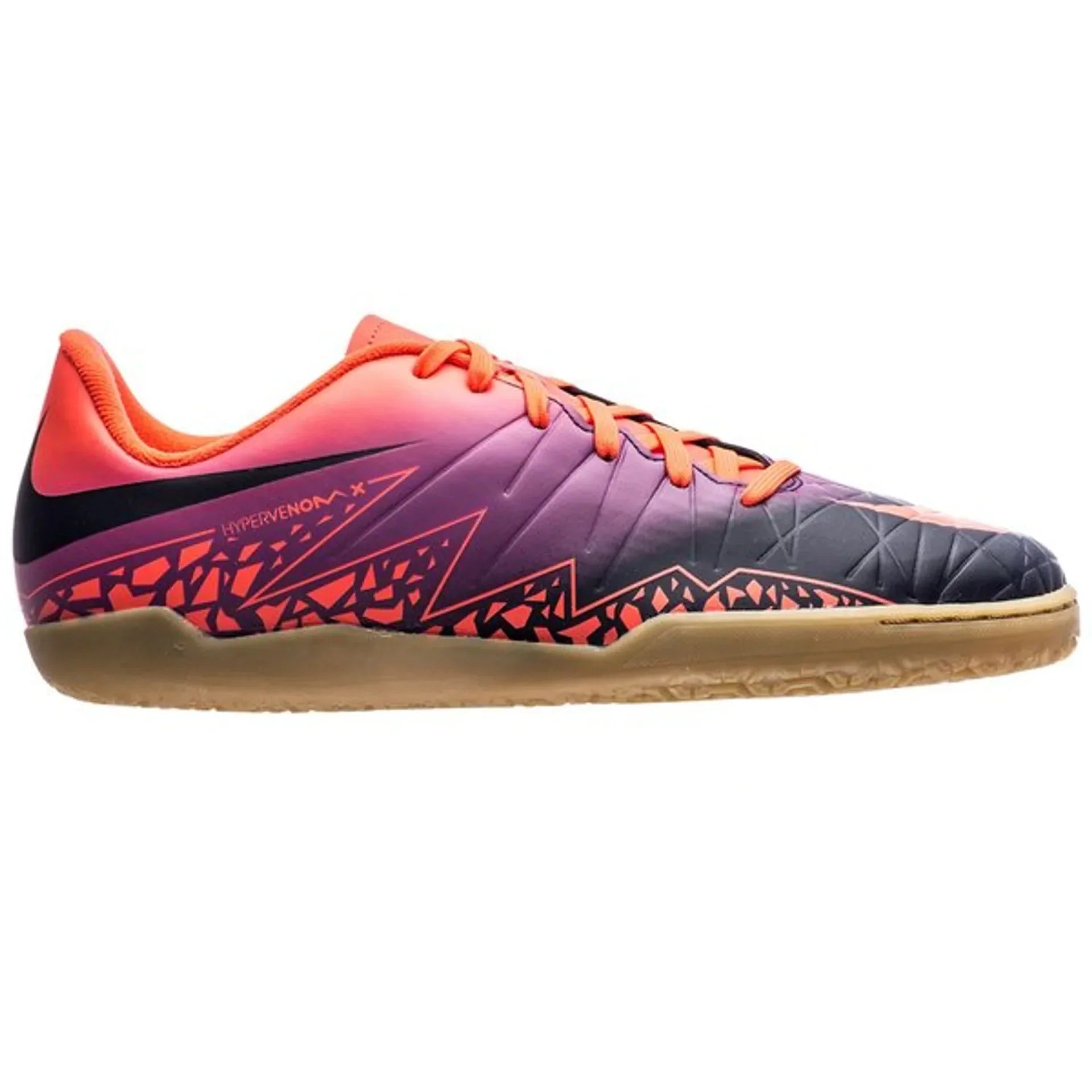 Nike JR HyperVenom Phelon II IC Indoor Shoes Total Crimson Obsidian Vivid Purple