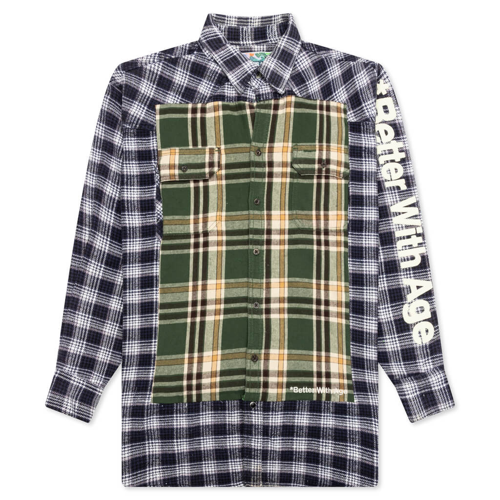 Re Tartan Flannel Shirt Multi