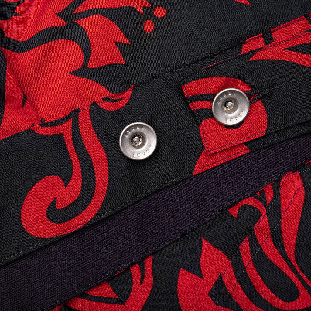 Floral Print Blouson Red