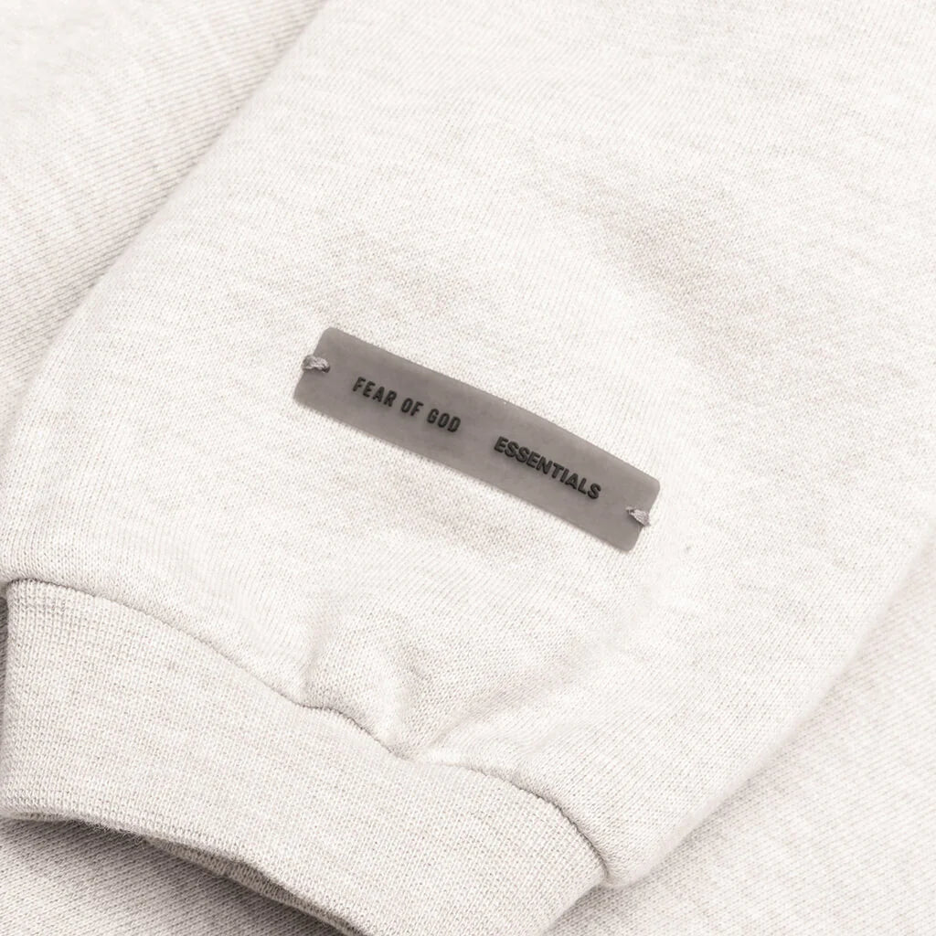 Kids Fleece Crewneck Heather Stone