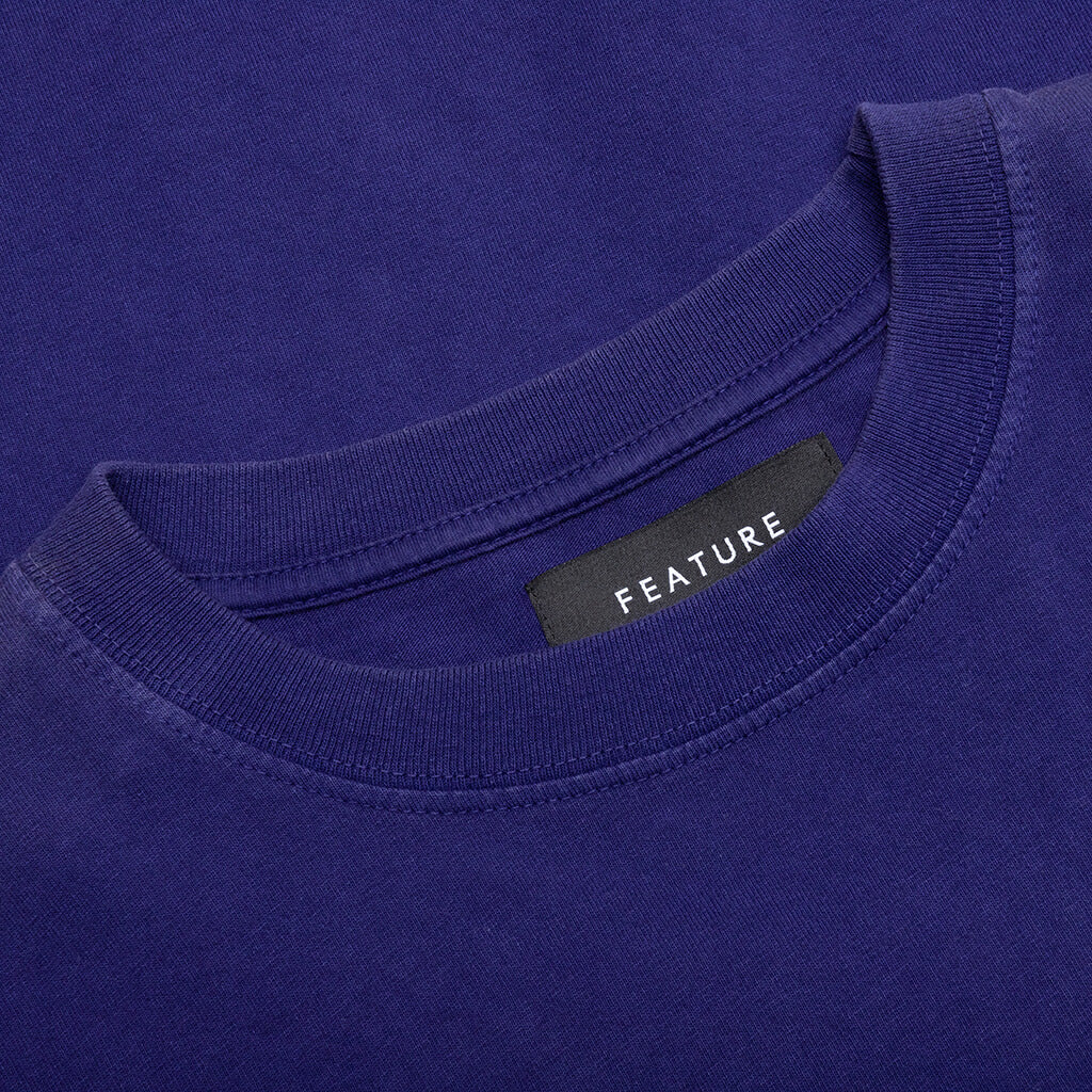 Feature x Wynn Logo Lock Up Tee Astral Aura Blue