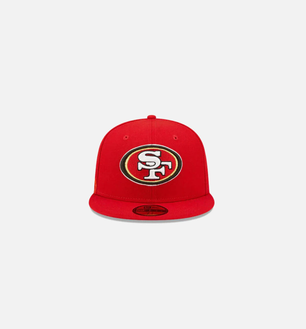 San Francisco 49ers Cloud Icon 59Fifty Mens Fitted Hat Red
