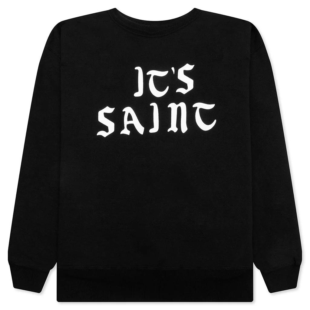 Its Saint Crew Sweater Black