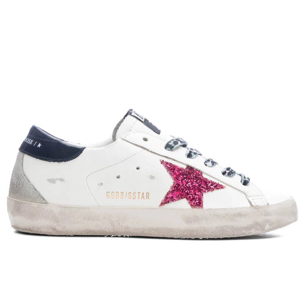 Womens Super Star Sneaker White Fucsia Blue