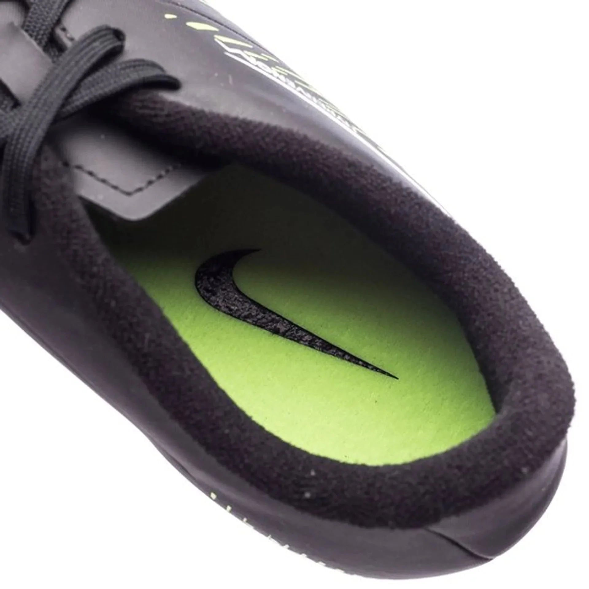 Nike JR Hypervenom Phelon II FG Soccer Cleats Black White Volt