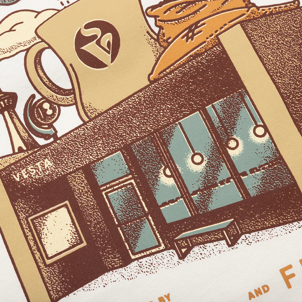 Feature x Vesta Coffee House Tee Cannoli Cream