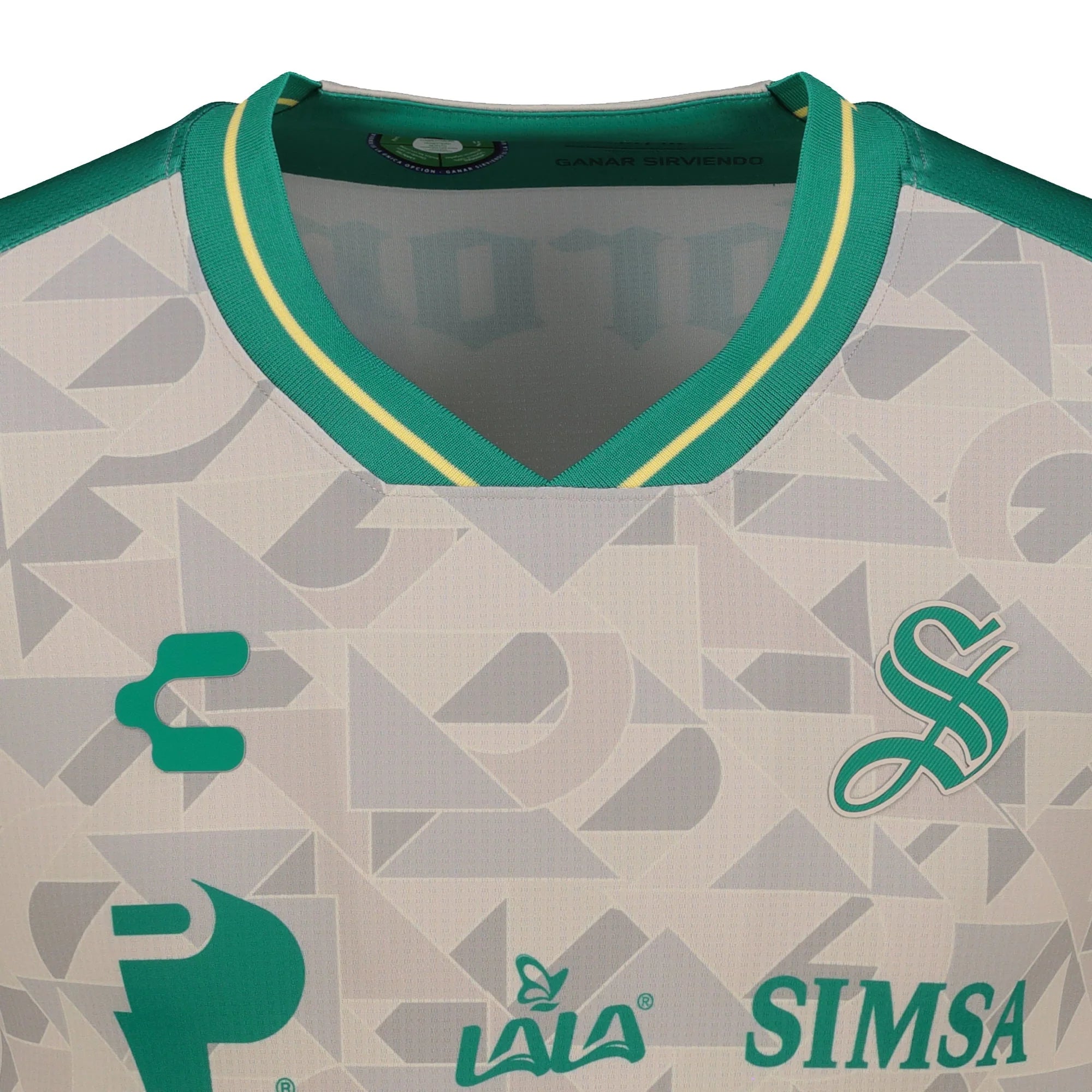 Charly Mens Santos Away Soccer Jersey 2025 Black Green
