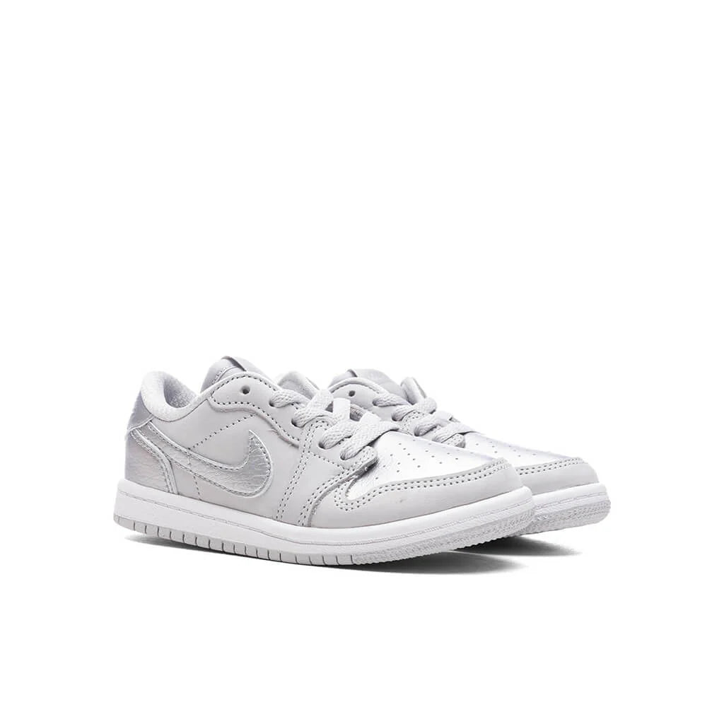 Air Jordan 1 Low OG Metallic Silver TD Neutral Grey Metallic Silver White