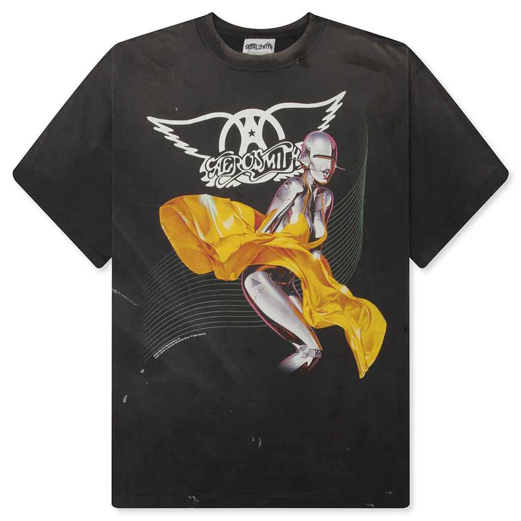 Saint M6 x Aerosmith S S T Shirt Black