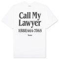 Call My Lawyer T Shirt White