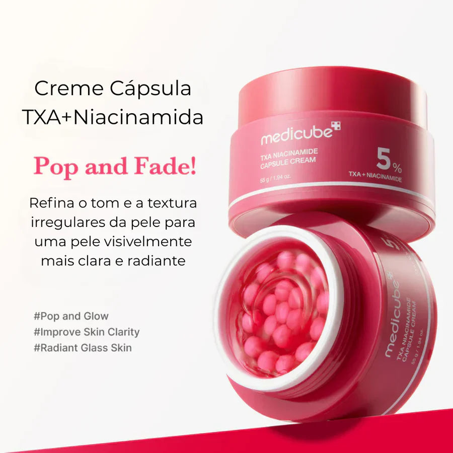 Creme Cápsula TXA Niacinamida Clareia e Hidrata