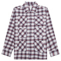 6 Pocket Flannel Shirt Lavender Bordeaux