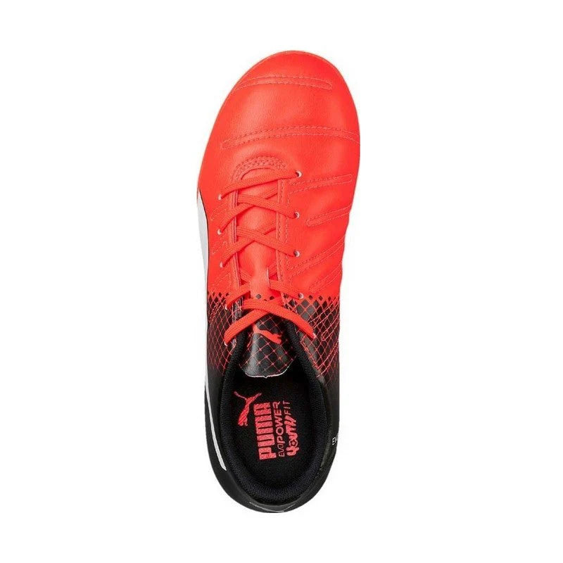 PUMA Kids Evopower 43 Tricks IT Indoor Boots JR Red White Black