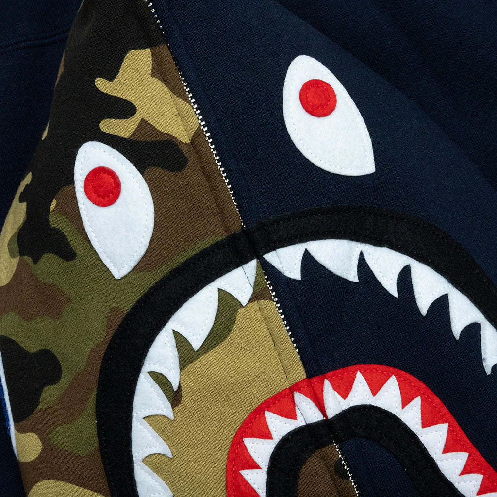 1st Shark Full Zip Hoodie Navy