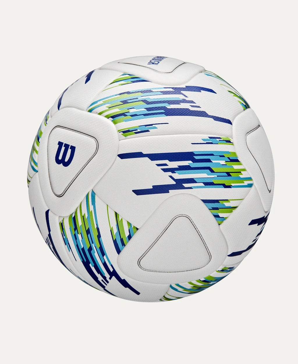 Wilson NCAA Vanquish Match Soccer Ball White Blue Green