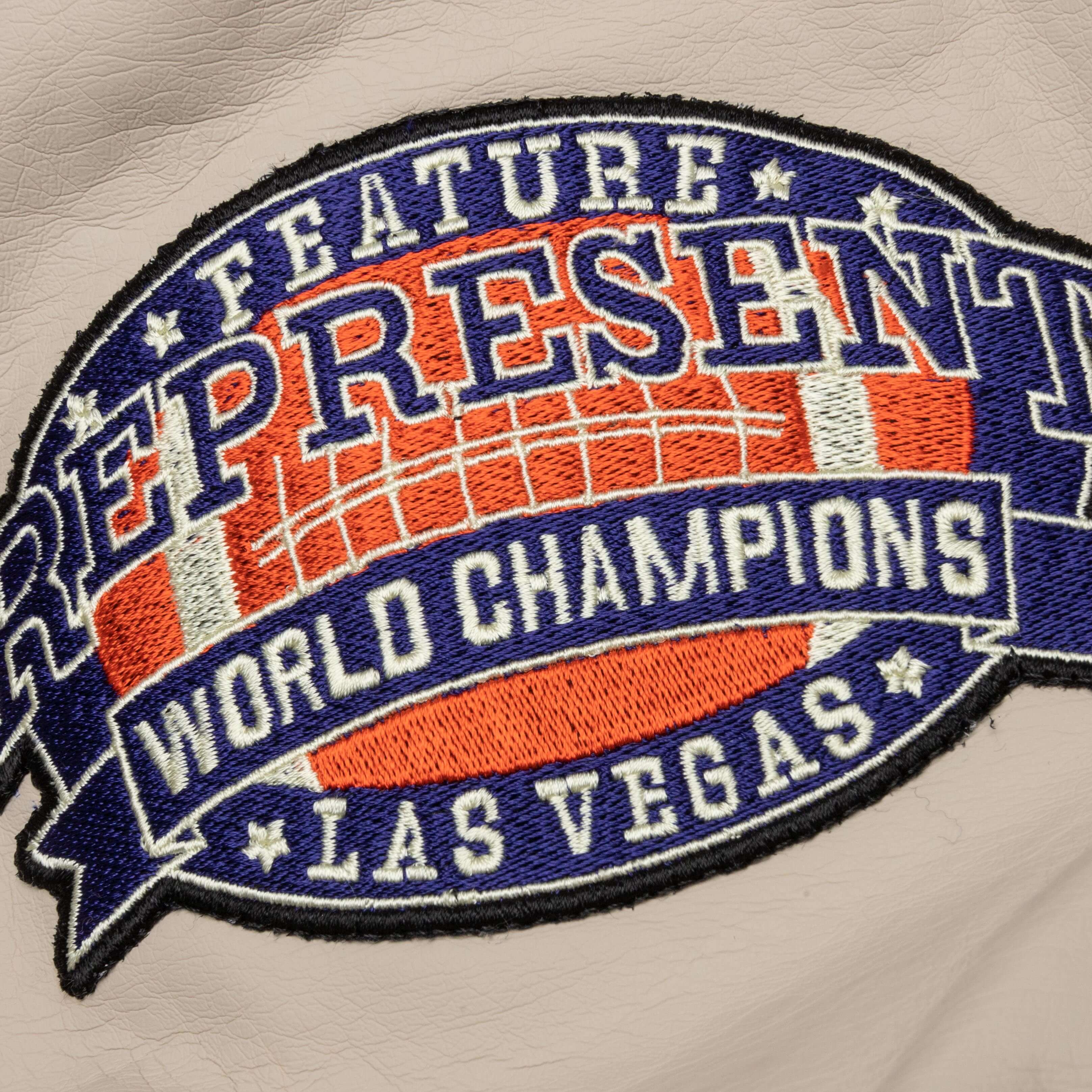 Feature x Represent Champions Varsity Jacket Midnight Navy