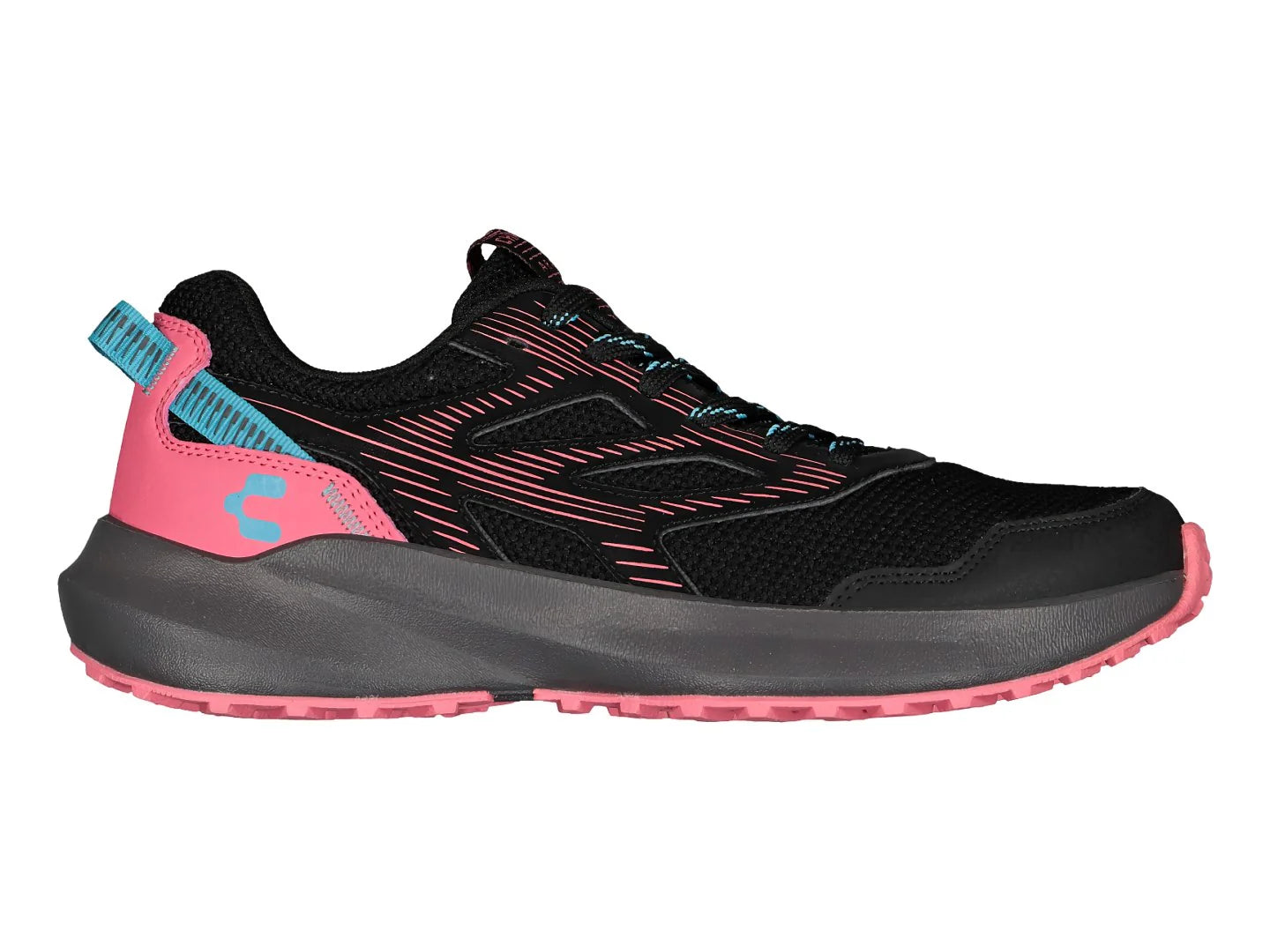 Tenis Charly Negro con Fucsia para Mujer