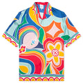 Le Pouvoir Des Fleures Silk Twill Shirt Multi