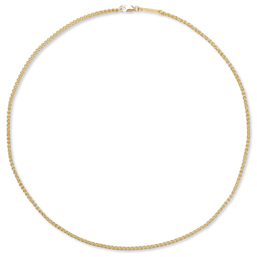 Spike Chain Gold S925 Sterling Silver with 18K Gold Plating