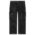 Denim Logo Cargos Charcoal Wash