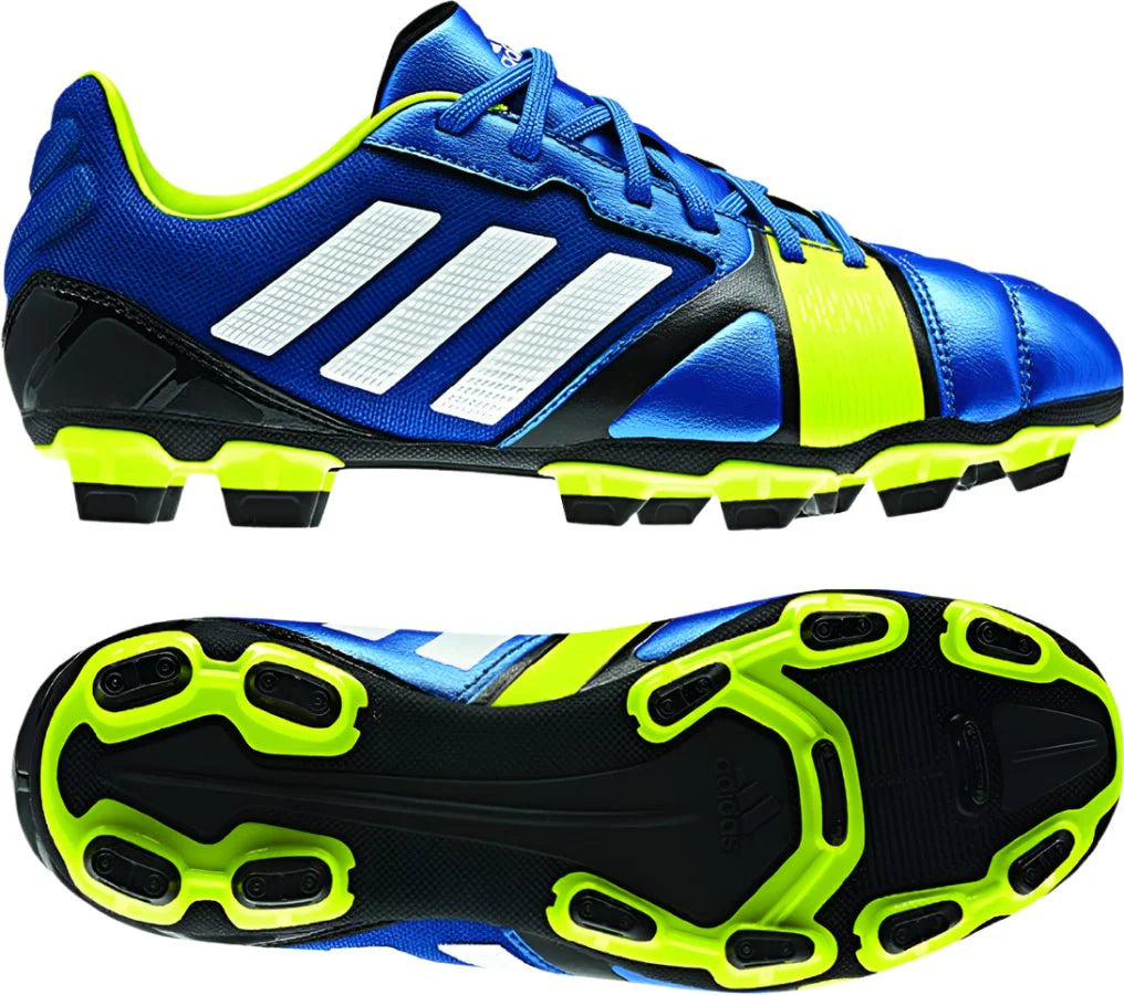 adidas Nitrocharge 20 TRX FG Youth Firm Ground Soccer Cleats Blue White Electricity