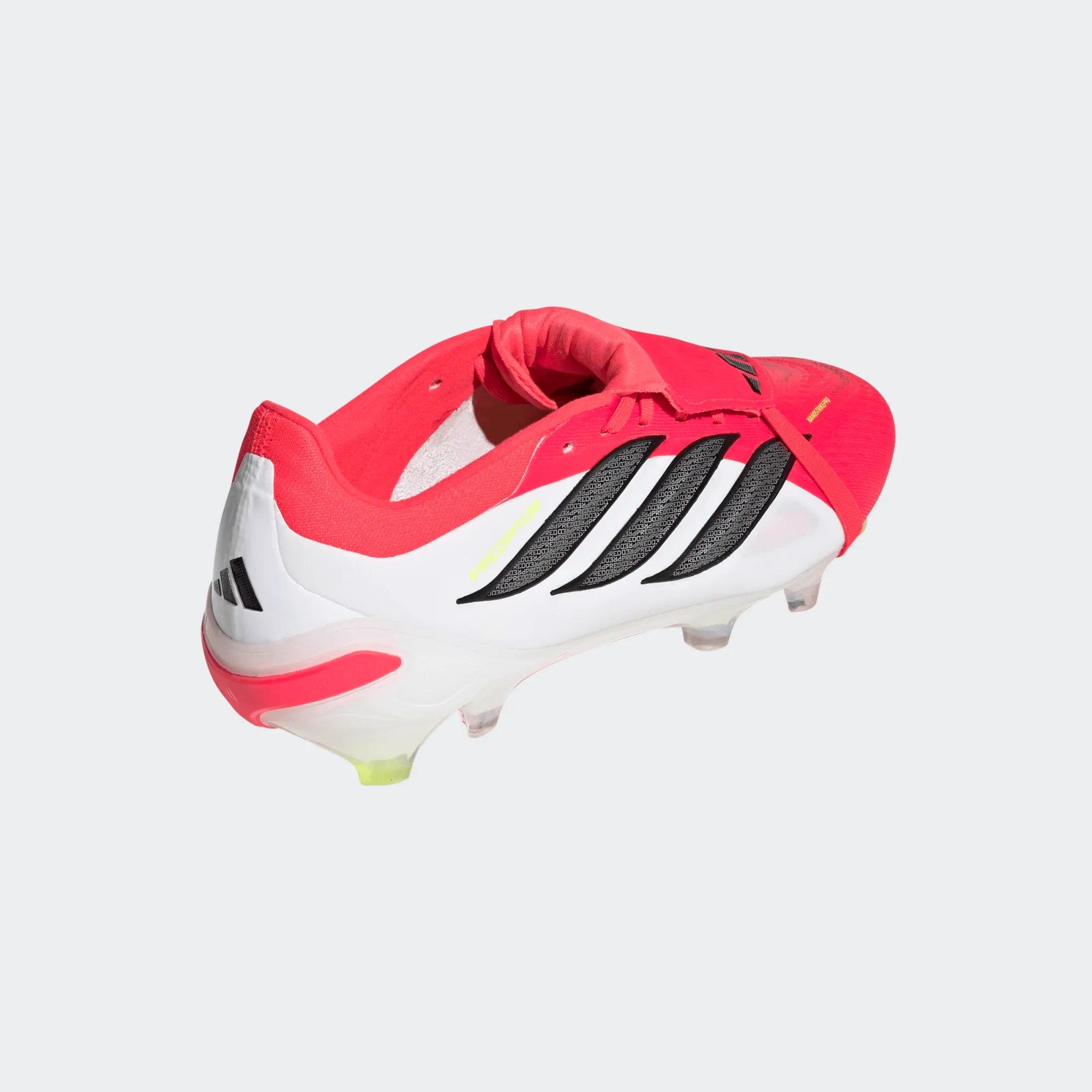 adidas Predator Pro Fold Over Tongue FG Firm Ground Mens Soccer Cleats Lucid Red Black White