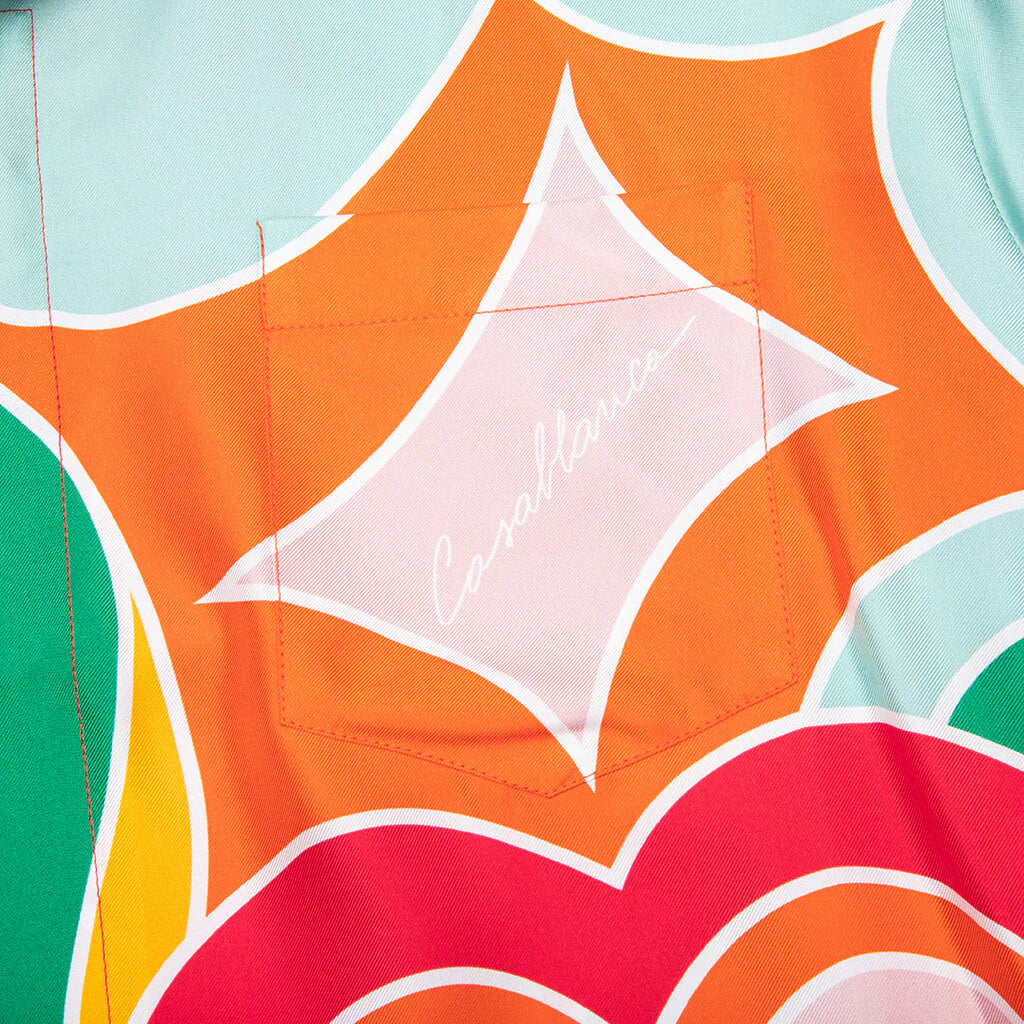 Le Pouvoir Des Fleures Silk Twill Shirt Multi