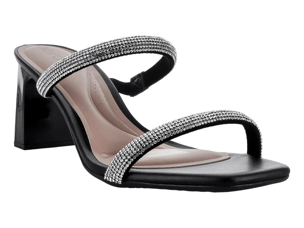 Sandalias Beira Rio Negro con Cristales para Mujer