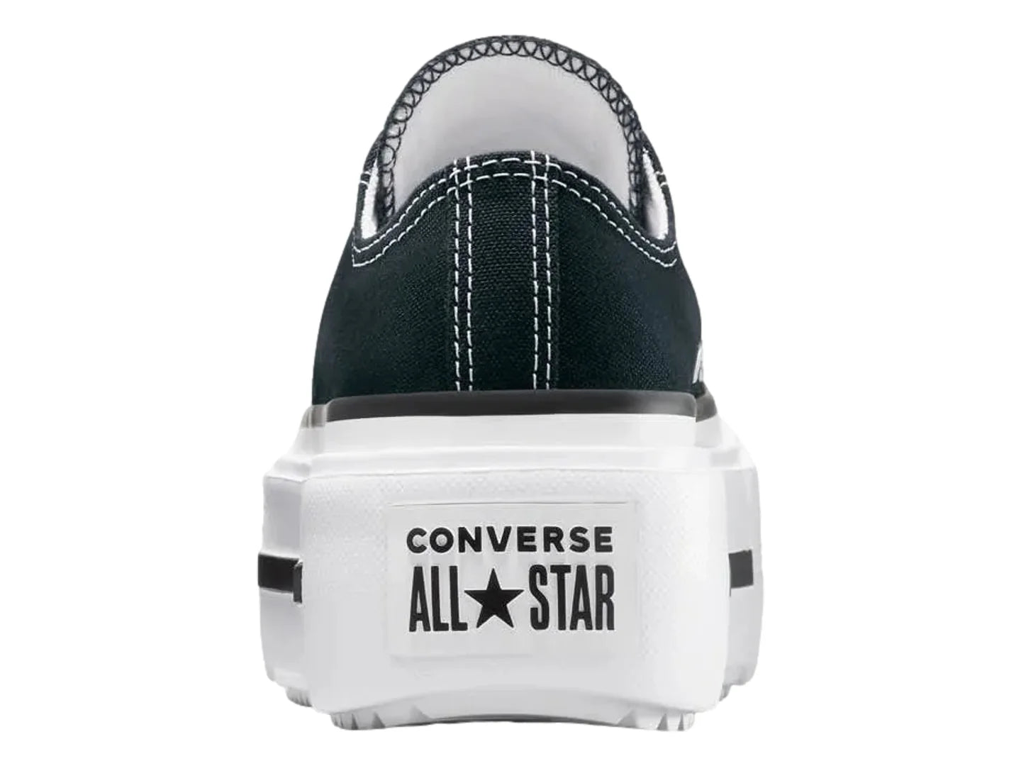 Tenis Converse Double Stack Negro Blanco para Mujer