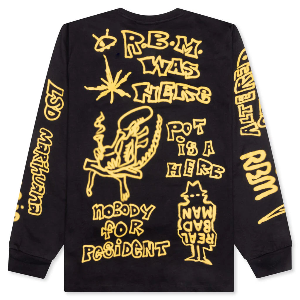 Youth Party L S Tee Black