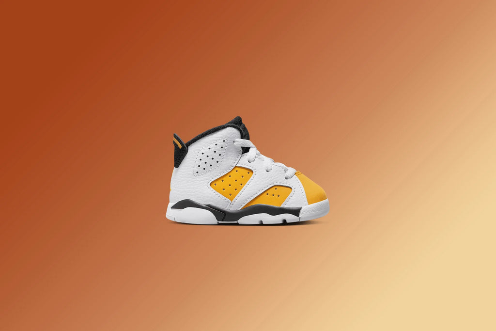 Air Jordan 6 Retro TD White Yellow Ochre Black
