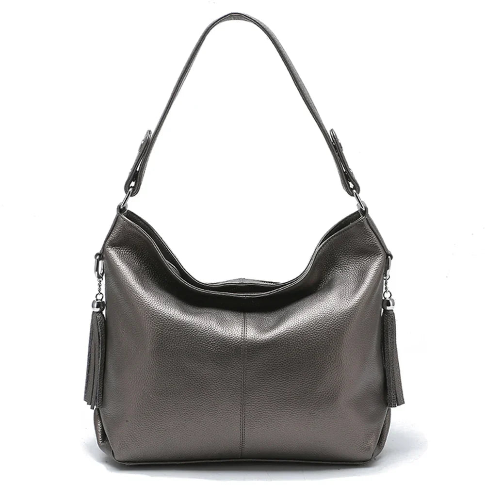 Bolsa de Ombro de Couro Bolzano
