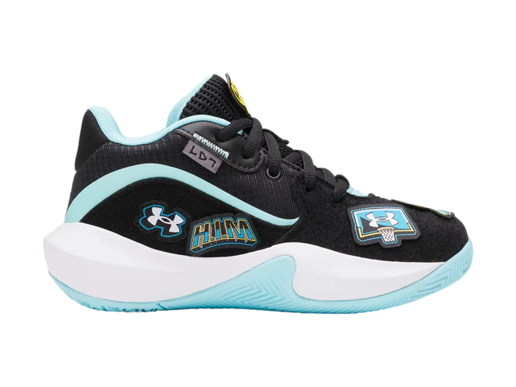 Tenis Under Armour Lockdown 7 Patches Negro para Niño
