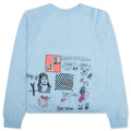 Booze Crooze Knit Sweater Baby Blue