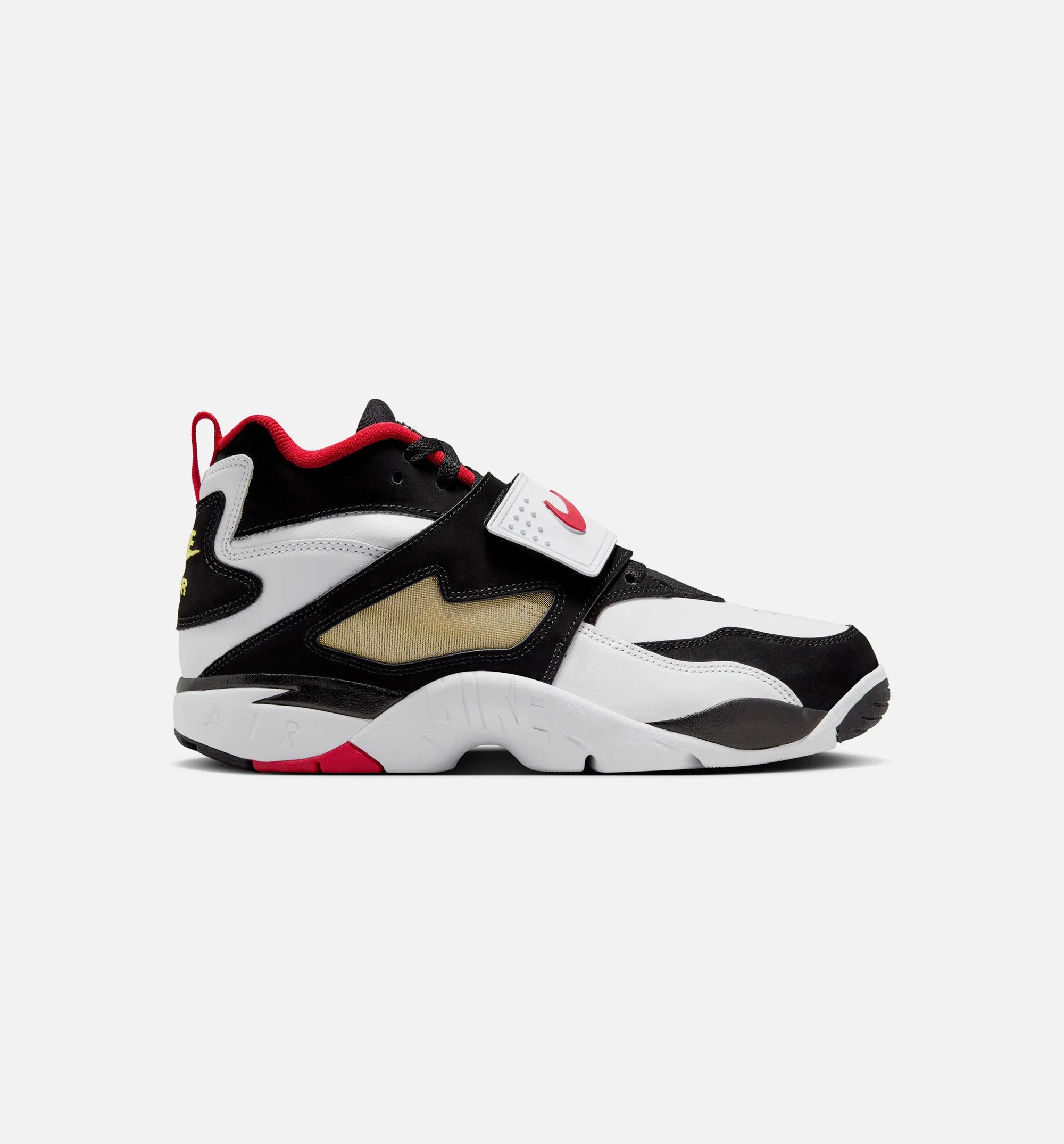 Air Diamond Turf Mens Lifestyle Shoe White Fire Red Black Gold