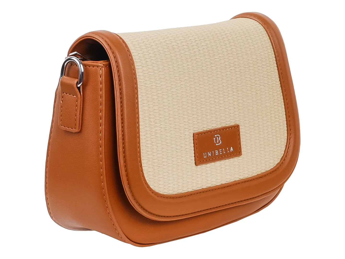 Bolsa de Hombro Unibella Beige para Mujer
