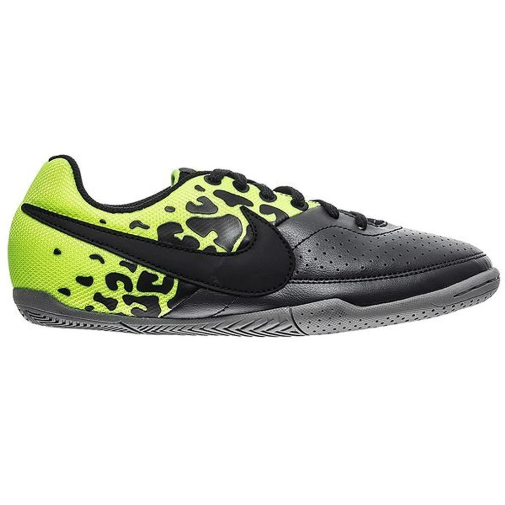 Nike JR Elastico II Indoor Soccer Shoes Dark Charcoal Black Volt Grey