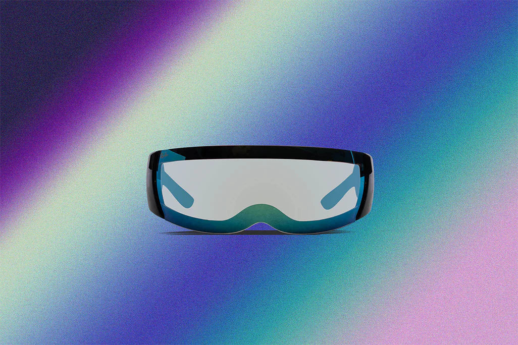 Ray Ban x AAP Rocky Ultra Wrap 002 Black Light Grey Mirror Blue