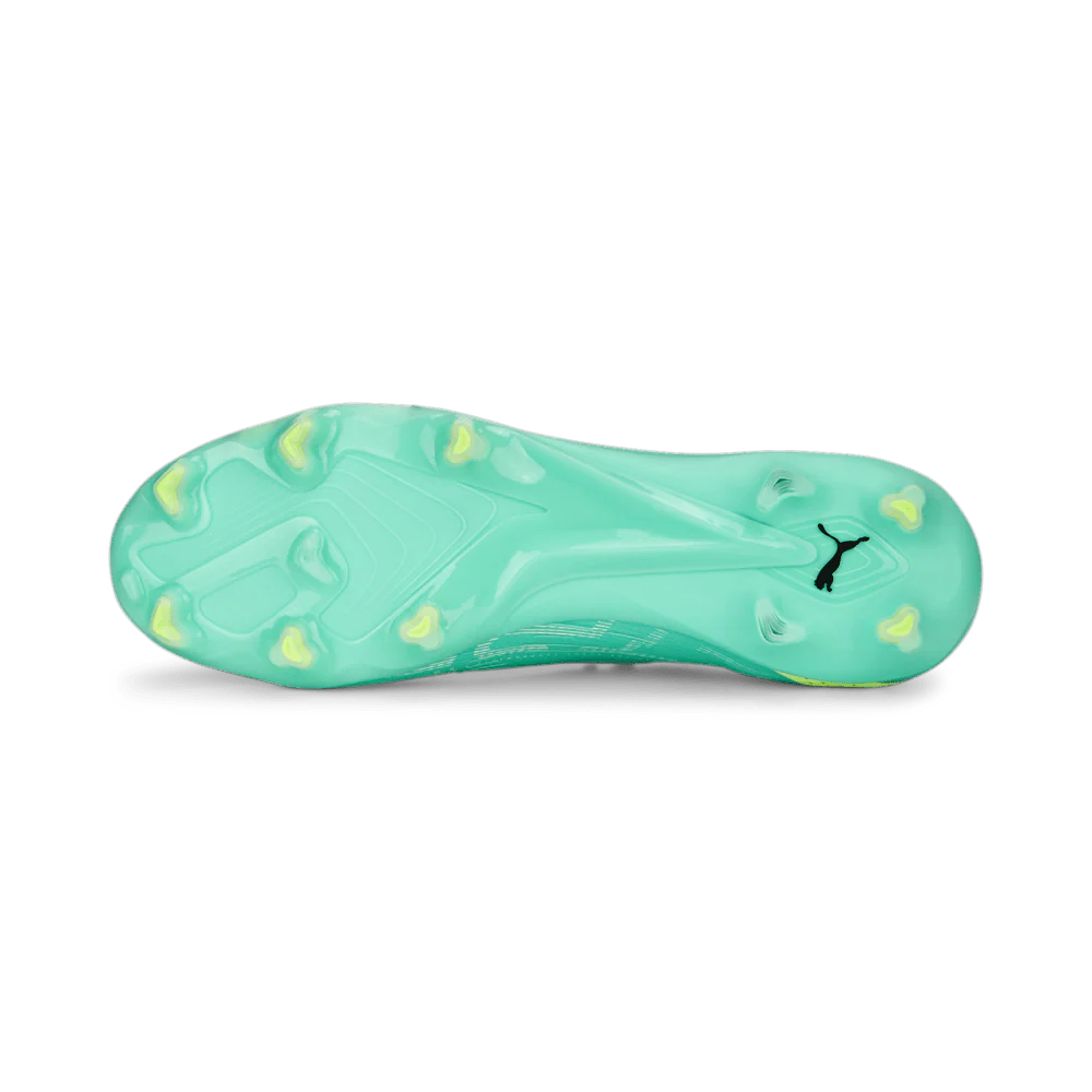 PUMA Ultra Ultimate FG AG Firm Ground Soccer Cleats Electric Peppermint White Fast Yellow