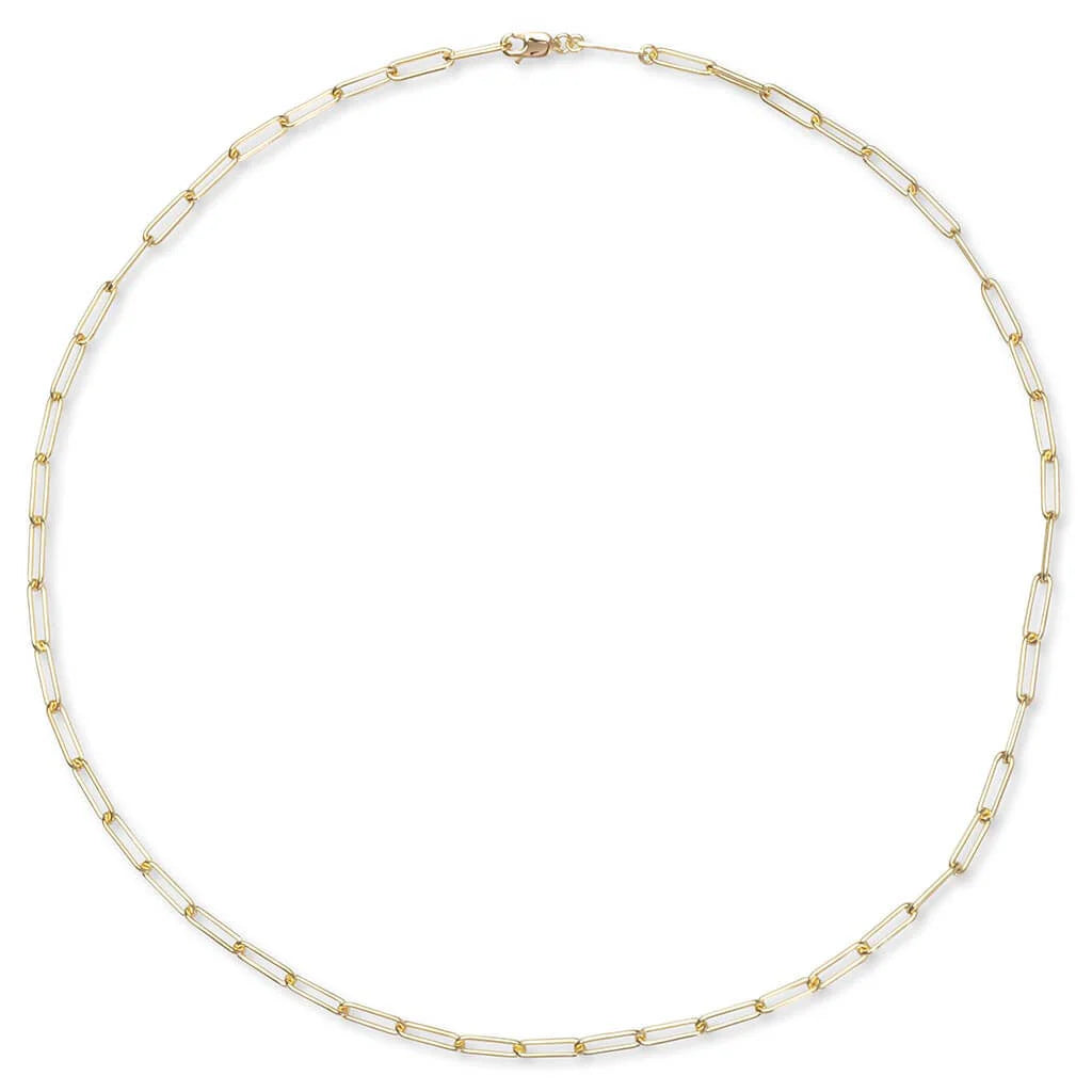 Box Chain Gold S925 Sterling Silver with 18K Gold Plating