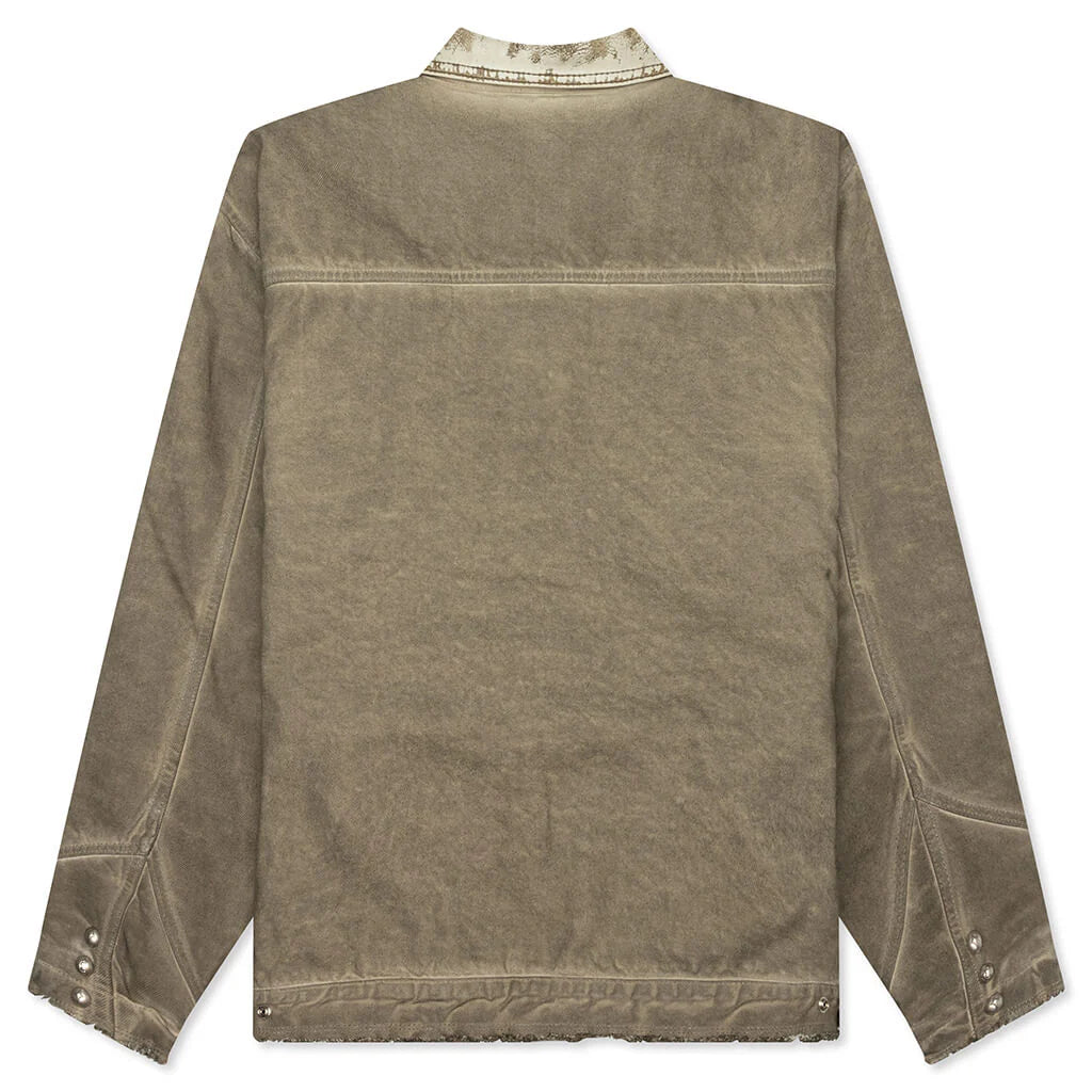 Washed Work Jacket Beige