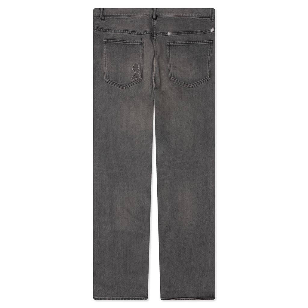 Distressed Denim Trousers Black