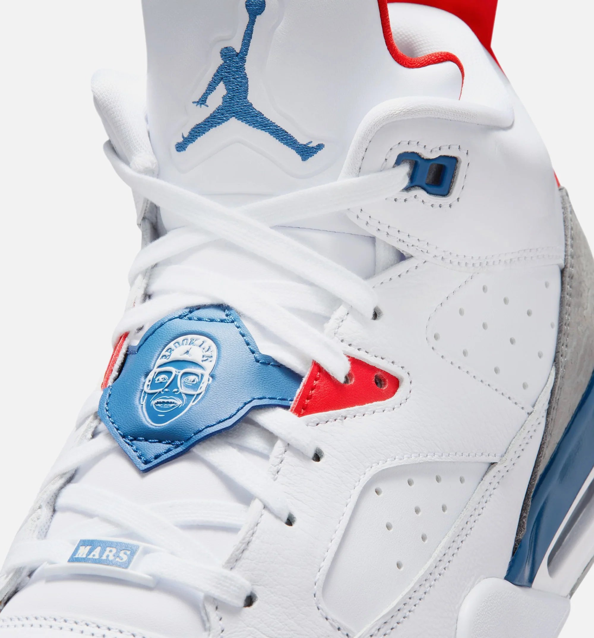 Son of Mars Low Mens Lifestyle Shoe White Varsity Red Light Smoke Grey True Blue