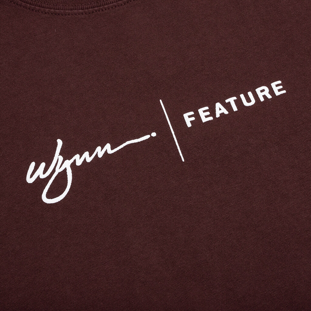 Feature x Wynn Logo Lock Up Tee Huckleberry