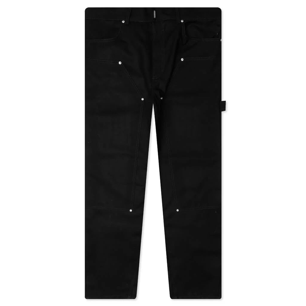 Studded Carpenter Pants Black