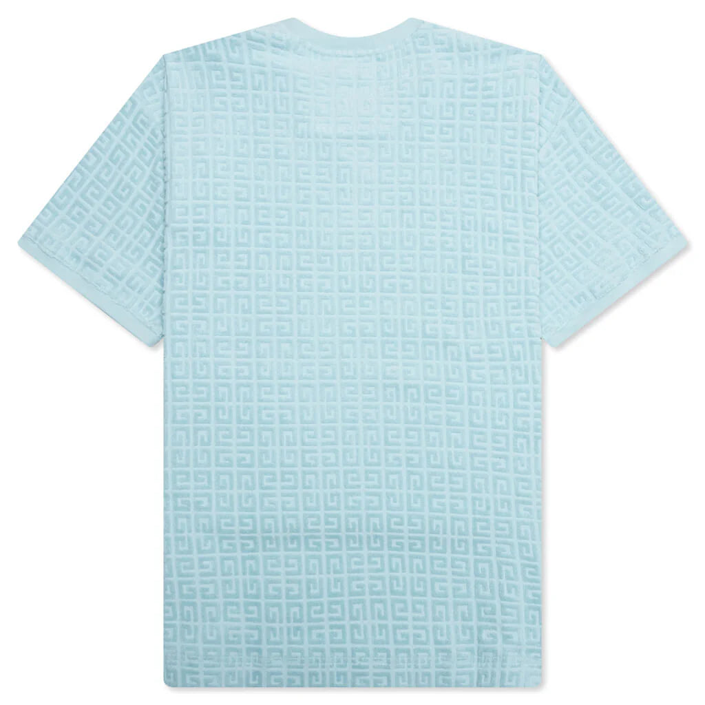 4G Cotton Towelling T Shirt Sky Blue