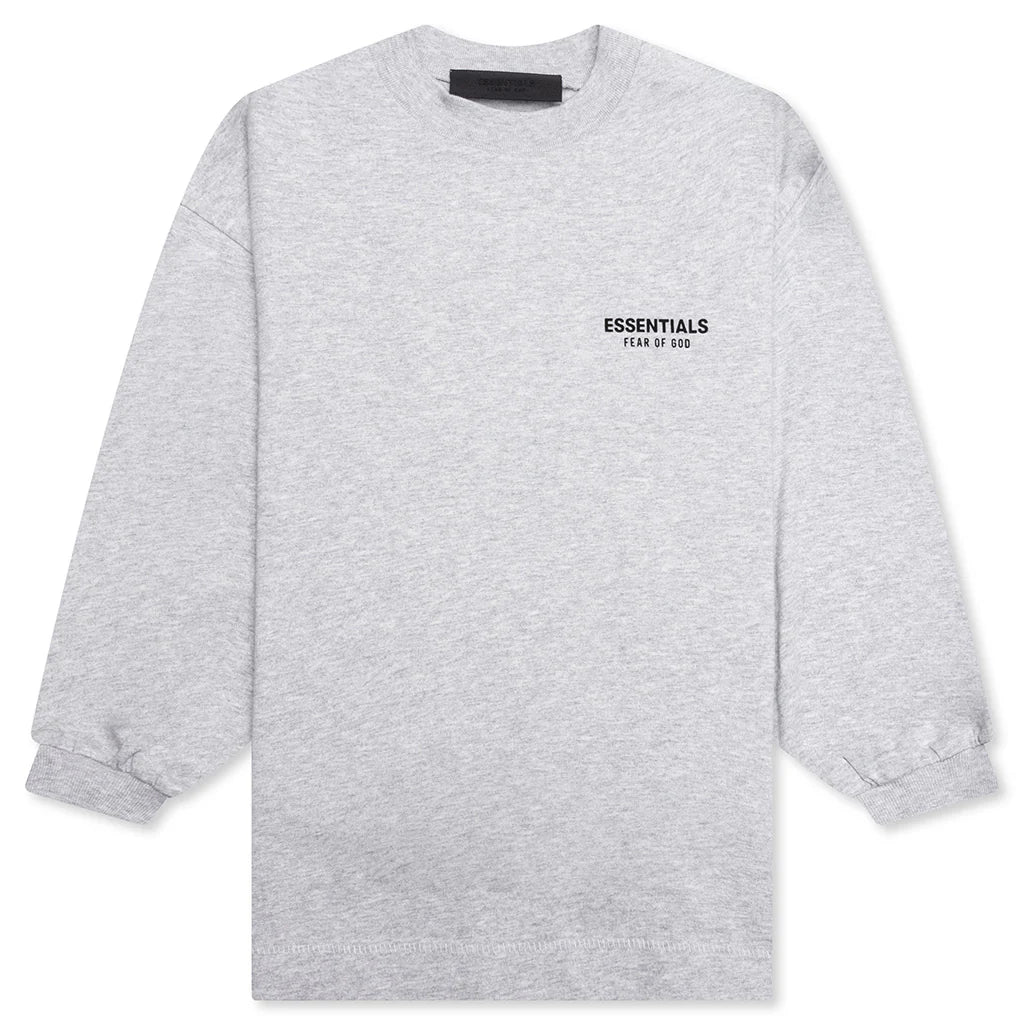 Kids Jersey Long Sleeve Tee Light Heather Gray